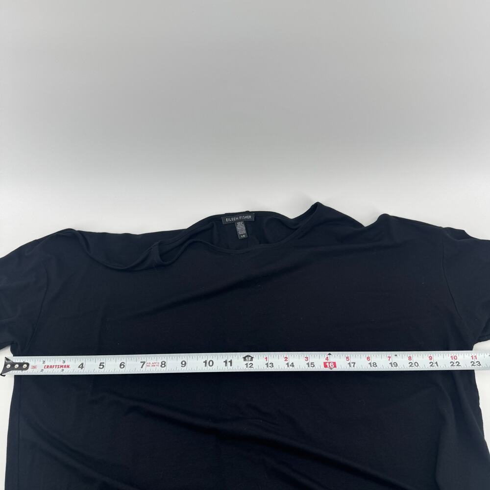 Eileen Fisher Knit Jersey Long Sleeve Dress - Size Large - Classic Minimalist - Picture 6 of 6